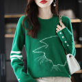 All wool New Jersey sweater for women