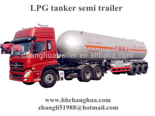 best 3axles lpg gas tank trailer, semi trailer lpg tanker