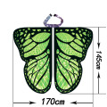 Butterfly Wings Shawl Fairy zachte stof voor dames dames partij nimf kostuum accessoire