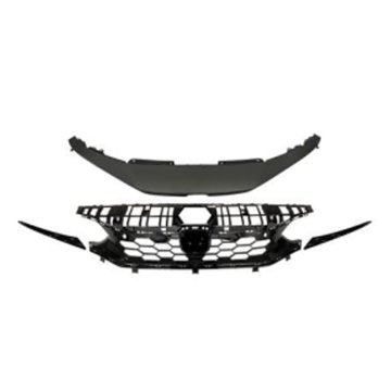 Factory Price SI Style Car Front Grille with Upper Cover and Sensor Hole for Honda Civic 2021-2023