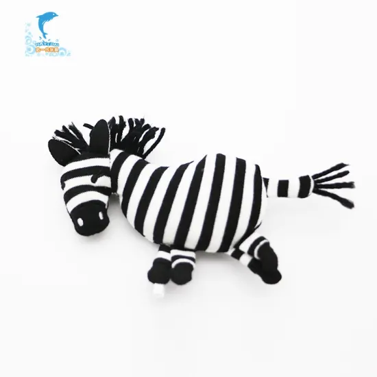 Electronic Zebra Unique Stuffed Animals With TouchSensorFunctions Multifunction Customization