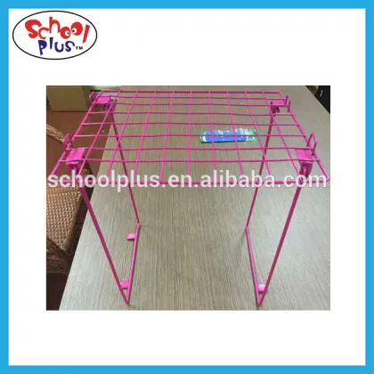 One tier metal wire mesh locker shelf