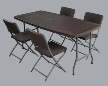 factory supply wicker like outdoor camping folding table