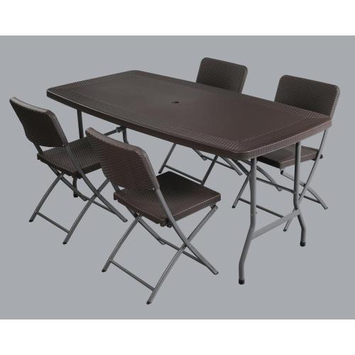 factory supply wicker like outdoor camping folding table