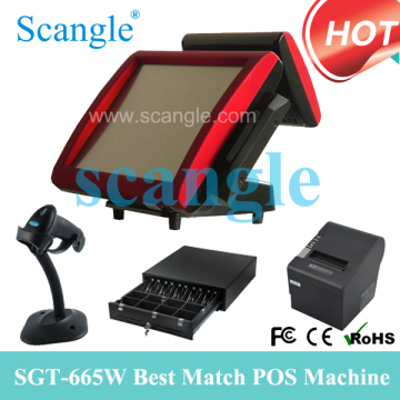 15" Touch Screen POS All in One Complete POS System Cash Register (SGT-665)