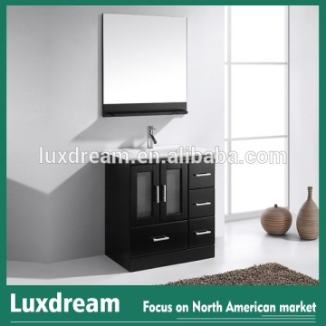 30" Floor Mounted Bathroom Vanity with wooden base
