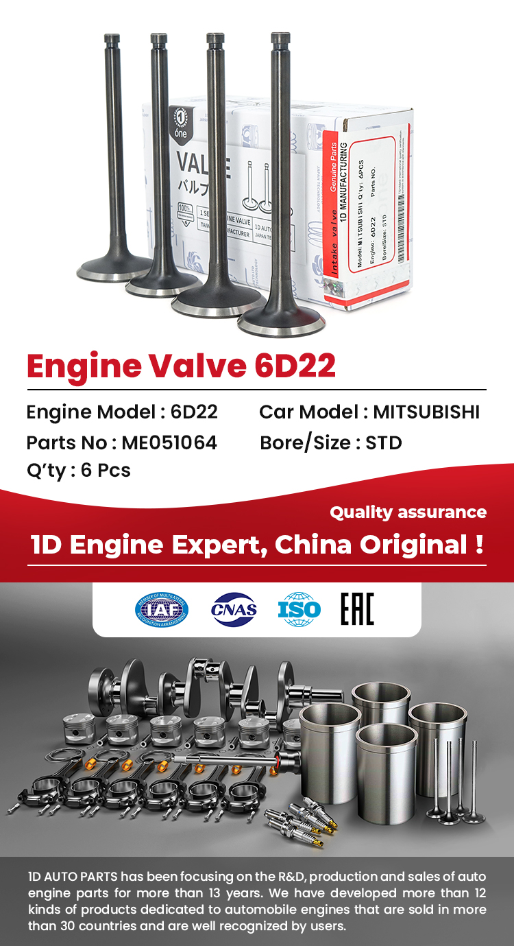 MITSUBISHI 6D22 Engine Valves 