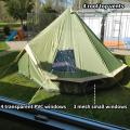 Backpacking grande tenda de sino para família de 4/6 pessoas