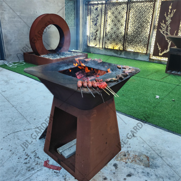 BBQ portable Corten Steel Portable BBQ portable