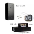 Solar Number Door Plate Lighting Outdoor