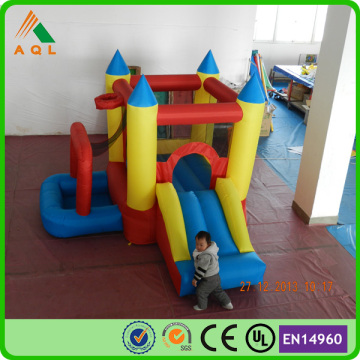 bungee mini trampoline combo inflatable slide bouncer bouncy castle