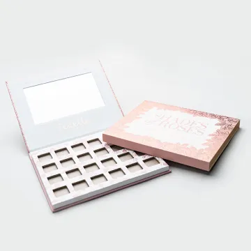 Custom Cardboard Empty Palette Eyeshadow Packaging Paper Box