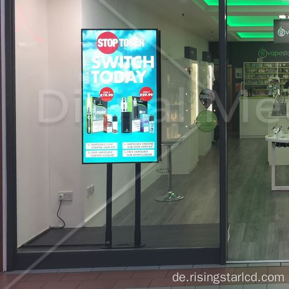 Schaufenster für digitale Beschilderungen