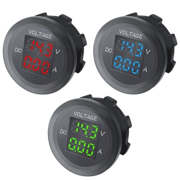 DC 12-24V Dual LED Panel Digital Ammeter and Volt Meter for Cars