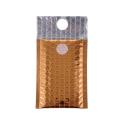 Orange Metallic Bubble Mailers With Velcro Closure