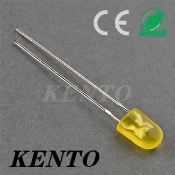 Short feet Yellow Round Ultra bright Led Emitting Diode