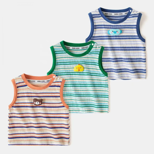 Summer Baby Boy Cotton Sleeveless T-Shirt