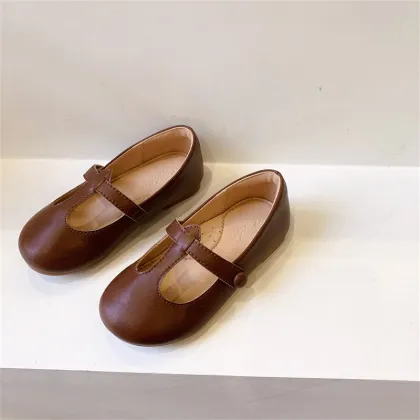 Fashion Leather Children Baby Kids School Dress Shoes