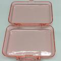 Plastic portable transparent cosmetics storage box