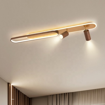 Luce a soffitto lineare a LED in stile giapponese con riflettori per la corrida di guardaroba