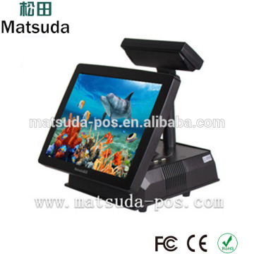 2015 hot sell 15 inch touch screen pos system all in one