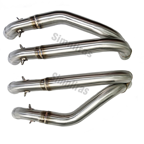 Motorradauspuff für Suzuki Hayabusa Black 08-23 Schalldämpferableitungsschlupf am System