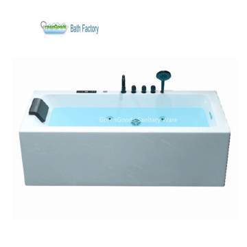 Hot Sale Freestanding Shower with Computer Control Jets and Double Whirlpool Massage Bathtub