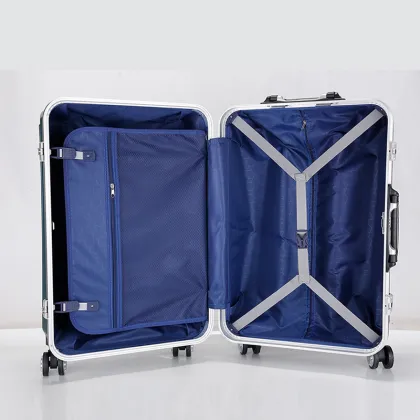 Factory wholesale aluminum carry on luggage suitcase