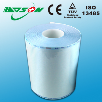 Medical device sterilization packaging tubing roll