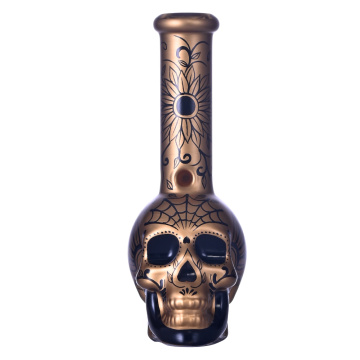 9.1IN hippiesglass, ka letsoho la skeleton ea skeleton ea ho hulela basheben blaker Bong,