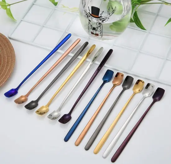 Multicolor Stainless Steel Flatware Set Teaspoon Wholesale