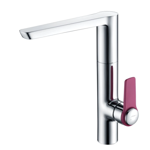 Miscelatore lavabo con maniglia singola rosa