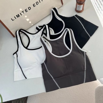 Fashion Streetwear Bez rękawów Stripe Camisole Top dla kobiet