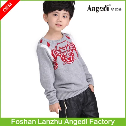 2016 Autumn Kid Sweater Boys Sweater Design Hot Sale Knit Sweater