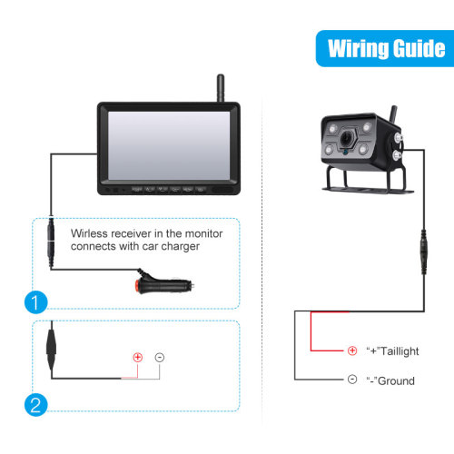 7 Inch Monitor Reversing Night Vision Camera System
