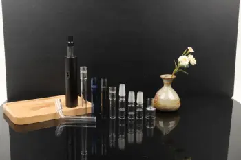Clear custom logo glass aromatherapy tube