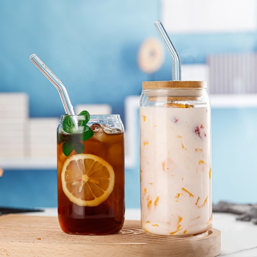 Multi colored straw cap cola cup