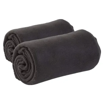 Anti Pill Travel blanket logo embroider polar fleece blanket soft warm travel throw fleece blanket