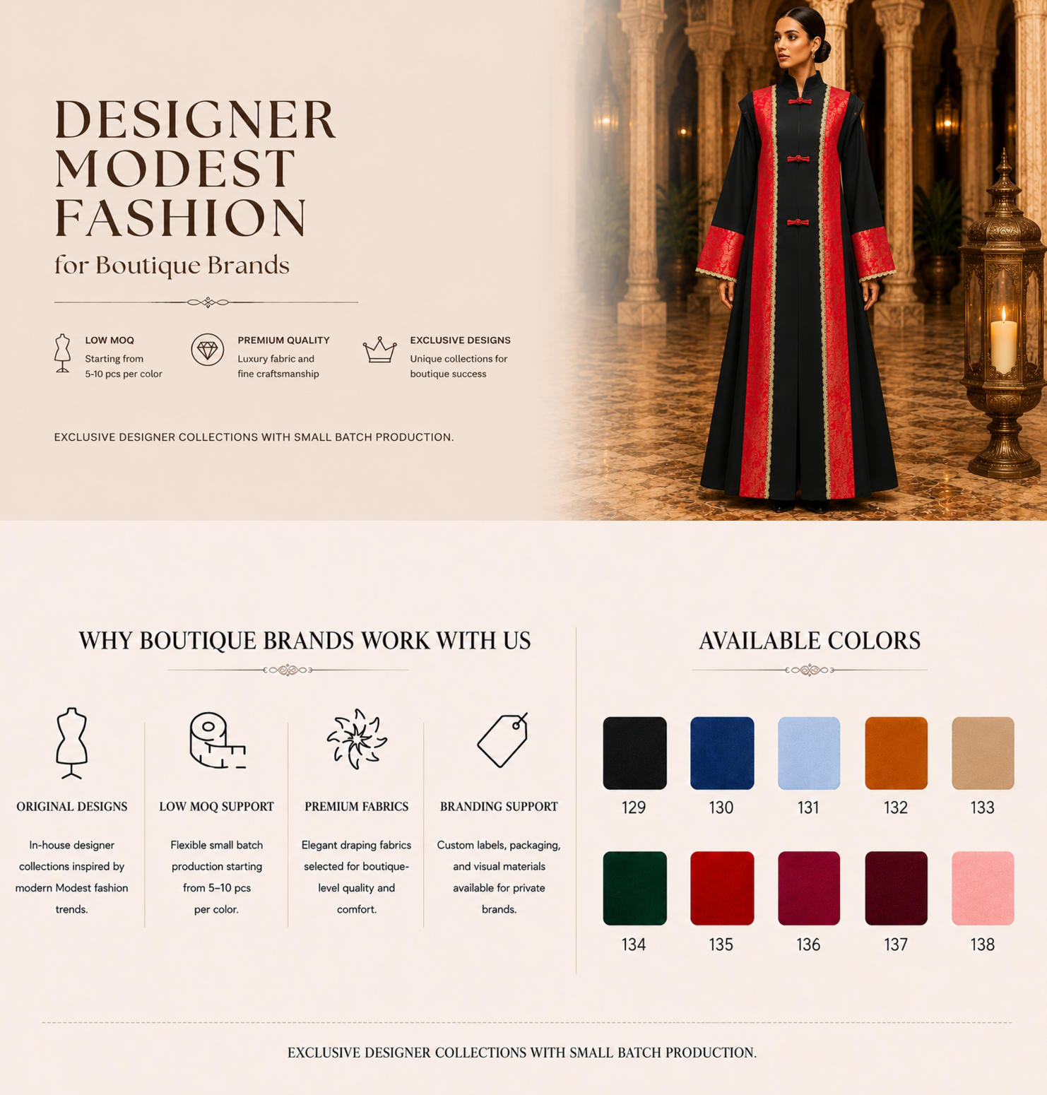 black red metallic print closed abaya product overview
