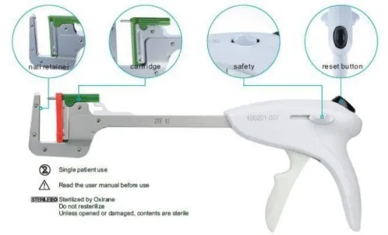 Surgical Instrument Disposable Linear Stapler For Pulmonary Lobectomy With Ce / Iso