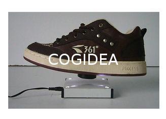 OEM Rotating Floating Shoe Display , Bottom Magnetic Floati