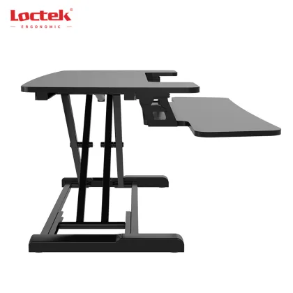 Modern Dual Monitor Stand for Sit-Standing Desk - Loctek MT117M