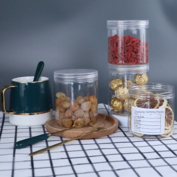 Transparent Plastic Wide-Mouth Jar: A Versatile Moisture-Proof Food Packaging Solution for Flowers, Tea, Candies, Snacks, and More - Bulk Sealed Jars Available