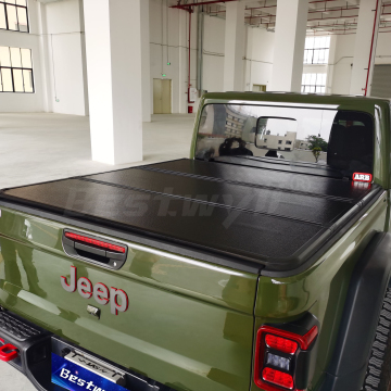 อลูมิเนียมโลหะผสม Tri-fold Tonneau ปกสำหรับ Jeep Gladiator Z08