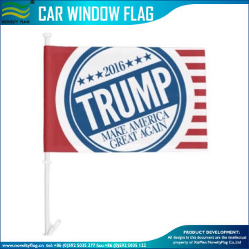 American 2016 Presidential Election Donald Trump car flag