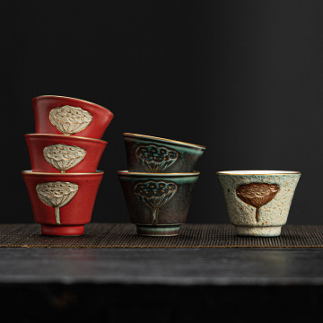 Ιαπωνικό στυλ Lotus Auspicious Kung Fu Tea Cup