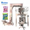 VFFS Candy Snacks Fruits Cacking Machine