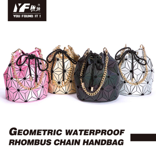 Женская мода геометрическая водонепроницаемая сумка на цепочке