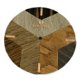 Dial de reloj de madera de mosaico natural personalizado