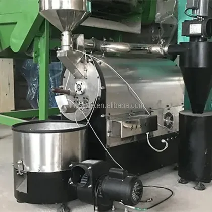 Automatic Coffee Bean and Cocoa Bean Roaster Machine - Commercial Coffee Bean Making Plant